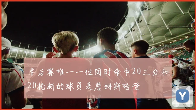 季后赛唯一一位同时命中20三分和20抢断的球员是詹姆斯哈登